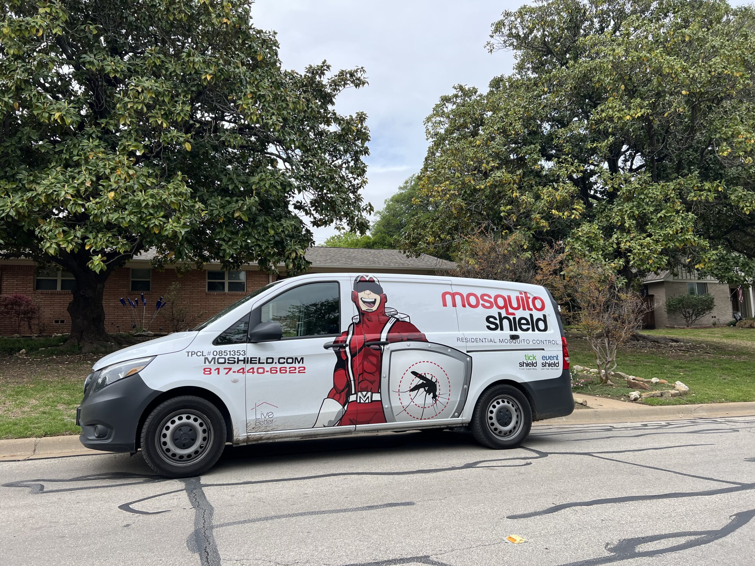 fort worth texas mosquito shield van