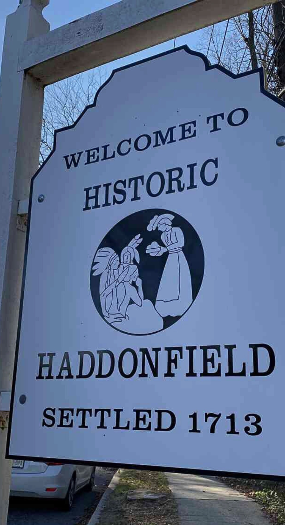 Haddonfield NJ historic sign