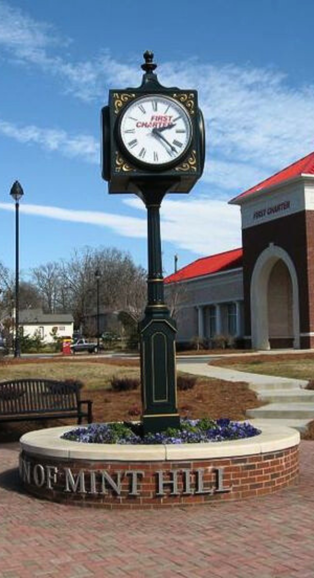 Mint Hill town clock photo