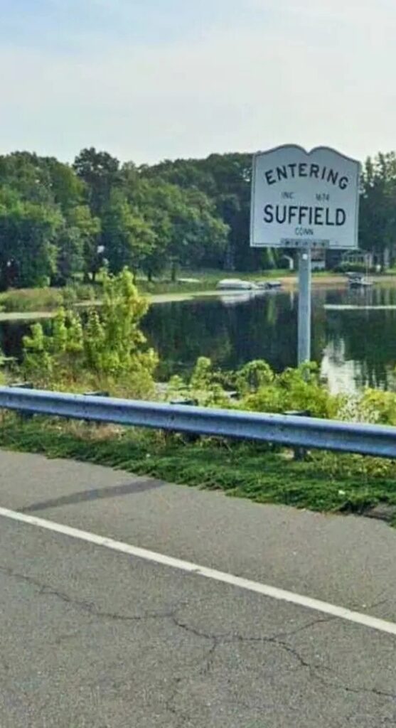 Suffield MA town sign