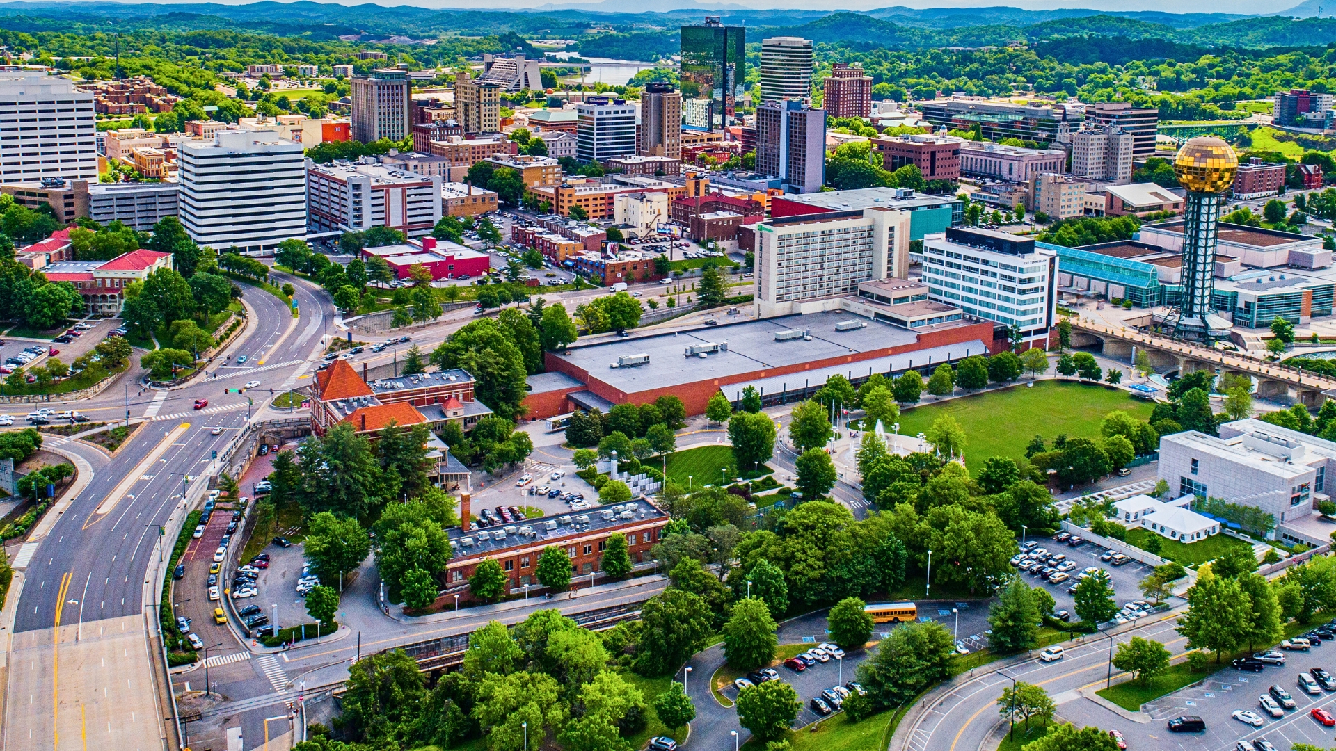 Knoxville TN Hero Image from above