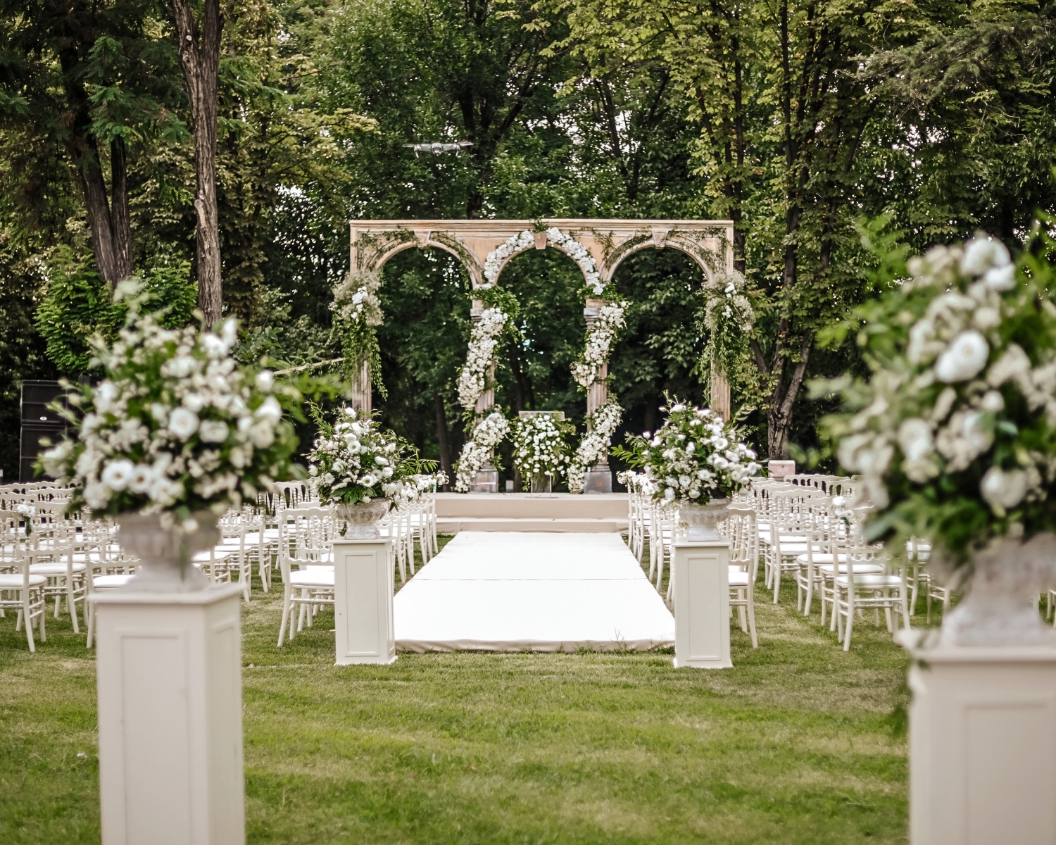 Outdoor wedding event