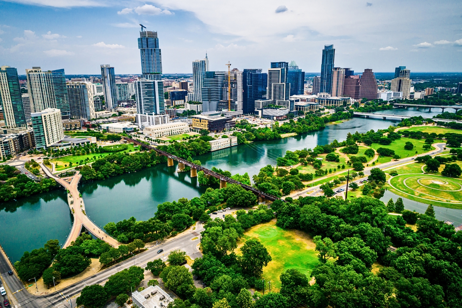 Downtown Austin from above