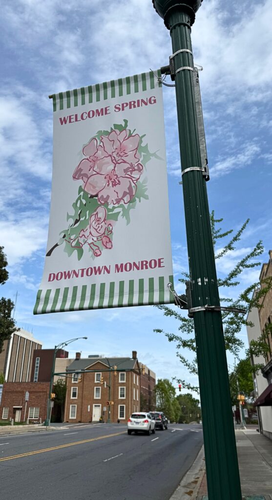 Downtown Monroe street sign