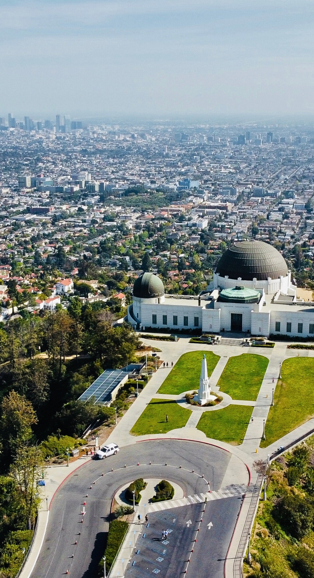 Griffith Observatory from above