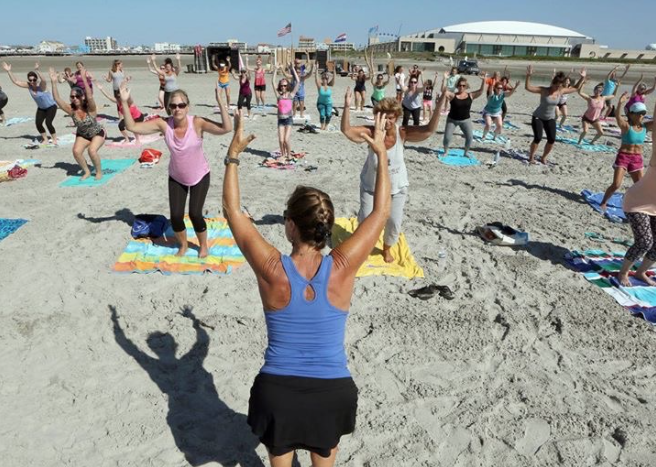 Southern NJ Yoga On The Beach Community Event