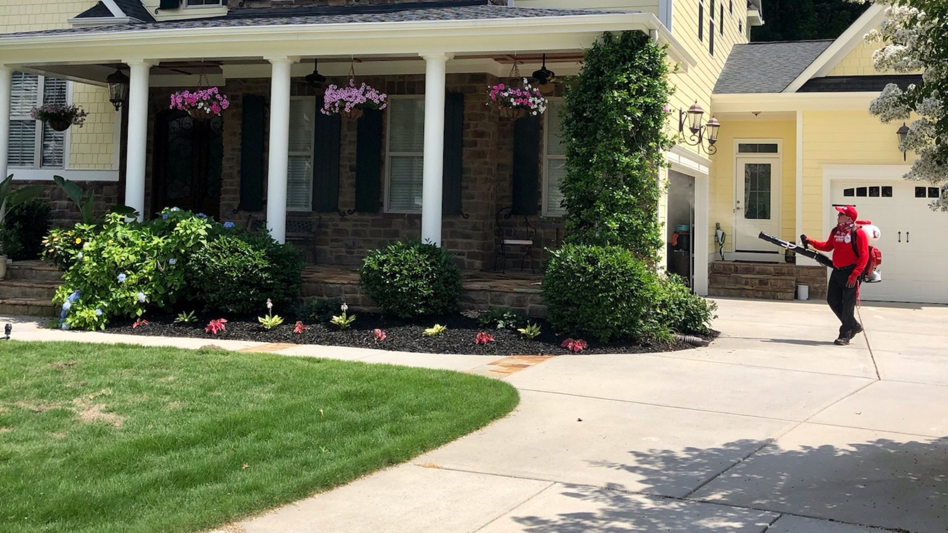 Wake Forest NC spraying in action