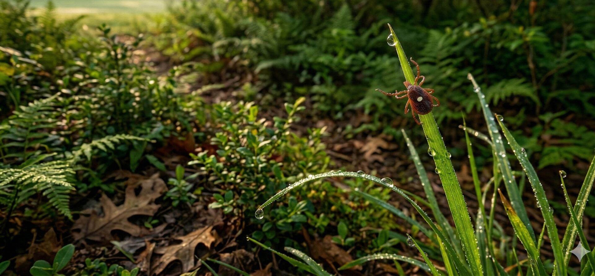 Lone Star tick in its ideal habitat