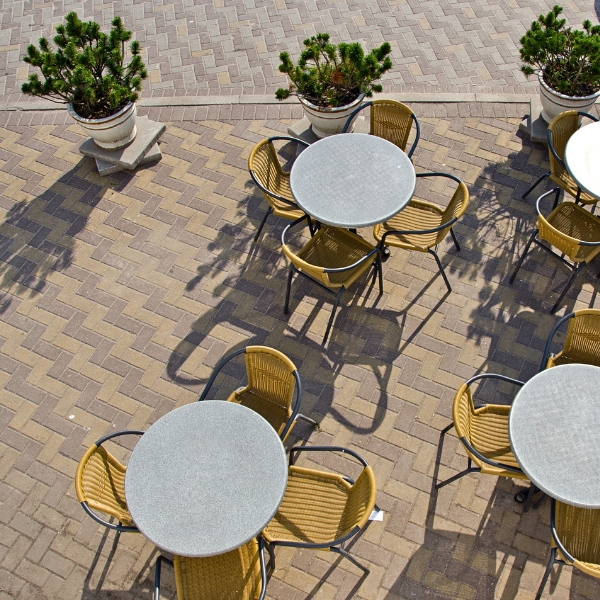 Restaurant Case Study Patio Photo from above