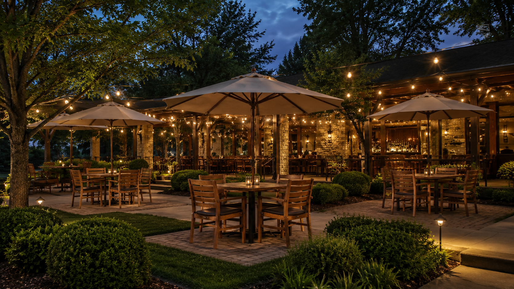 Commercial mosquito spraying service for restaurants and outdoor entertainment venues.
