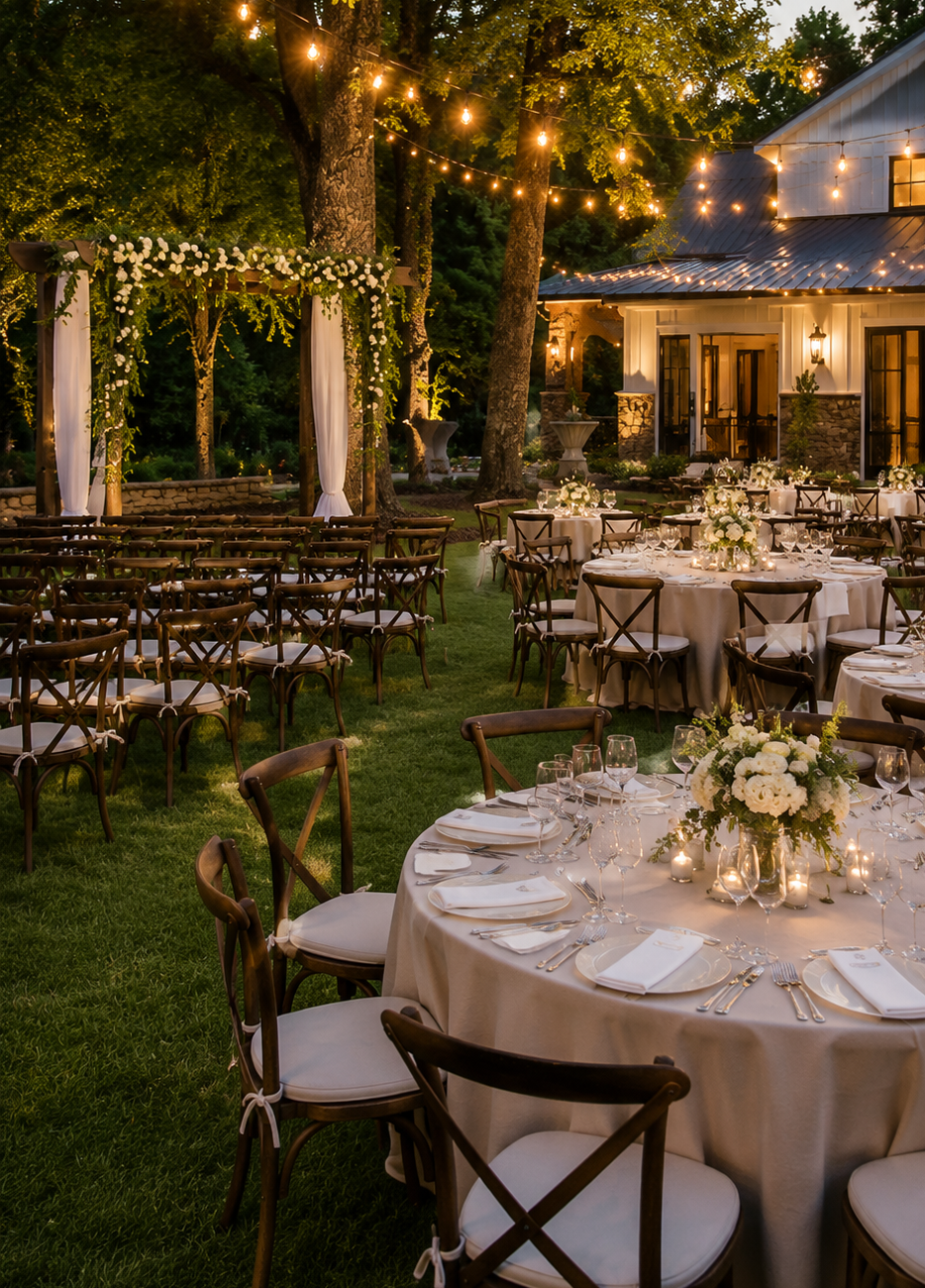 Commercial mosquito control for wedding venues, outdoor dining, and outdoor decks.