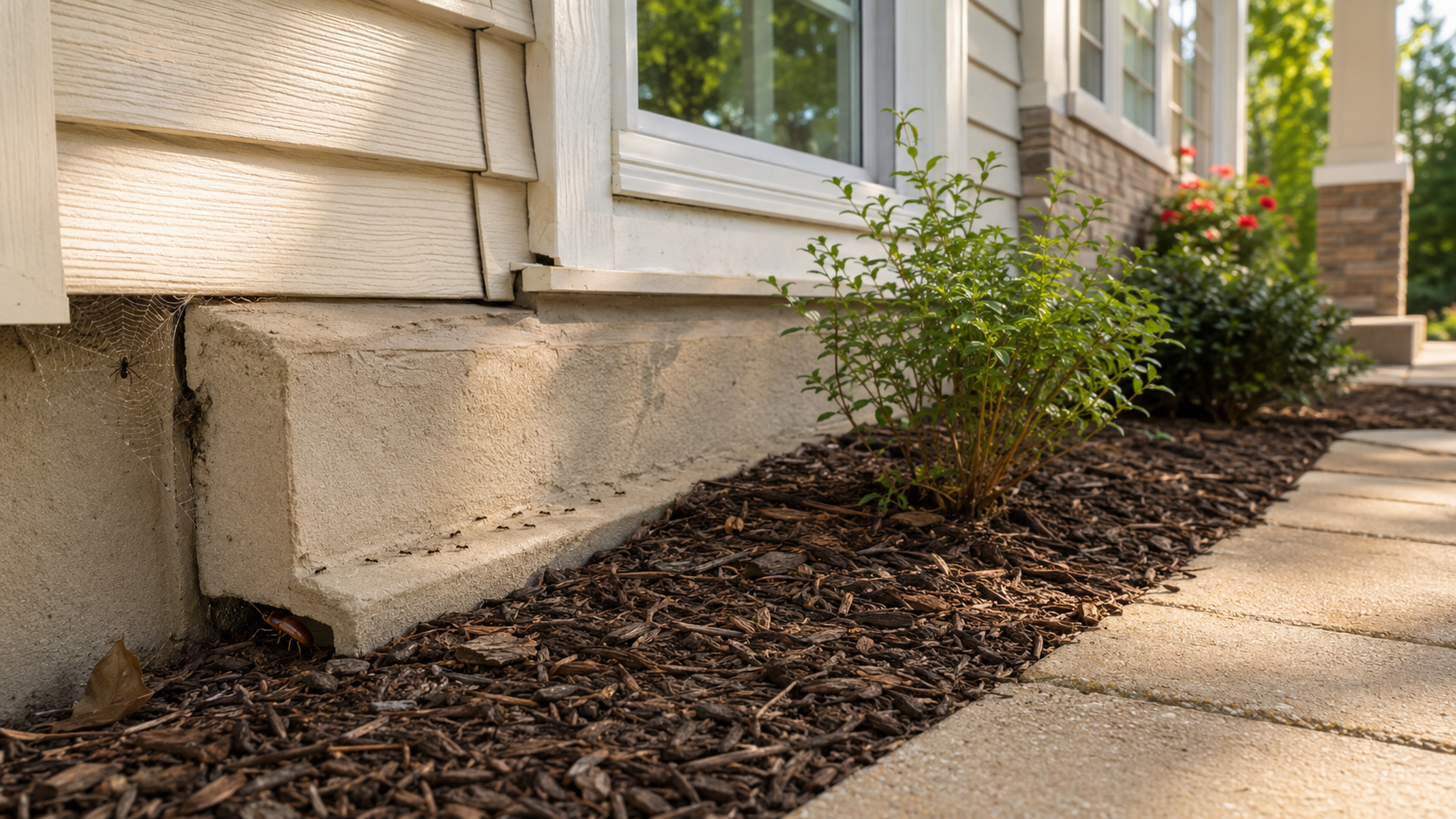 Perimeter pest protection at the foundation